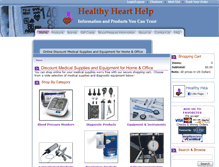 Tablet Screenshot of healthyhearthelp.com